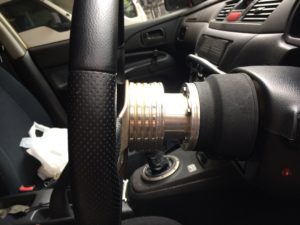 ステアリングスペーサー交換